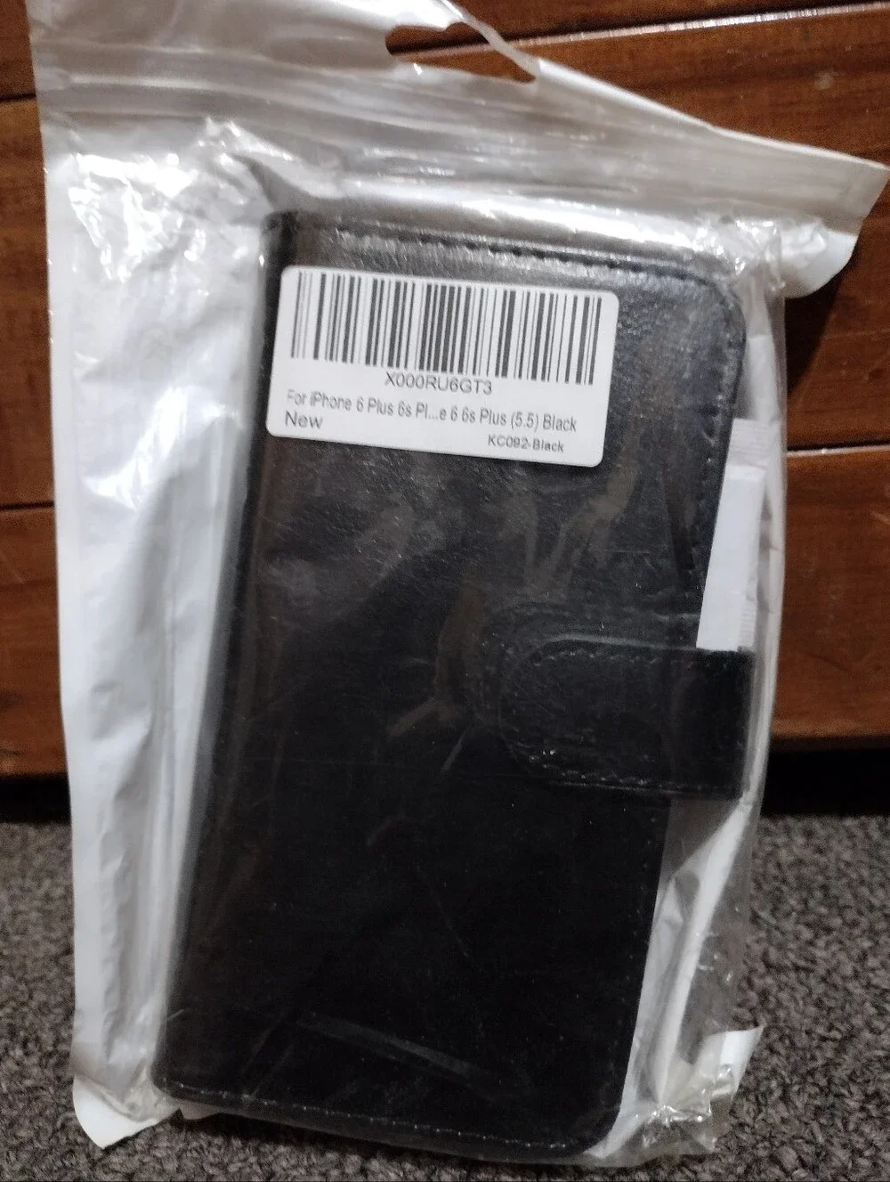 Apple iPhone 6 Or 6S Or Similar Phone Black Wallet 5.5